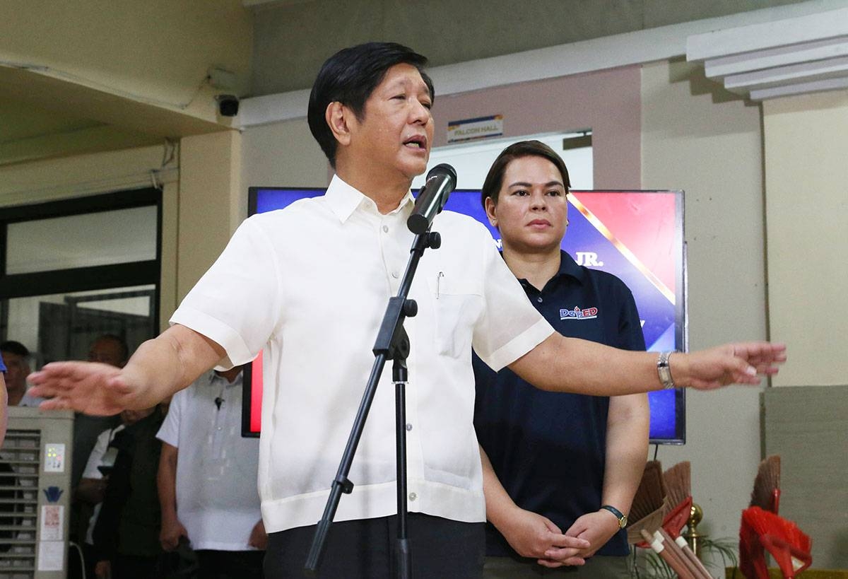 President Ferdinand Bongbong Marcos Jr. and Vice President and Concurrent Department of Education Secretary Sara Duterte. PHOTO BY: RENE H. DILAN