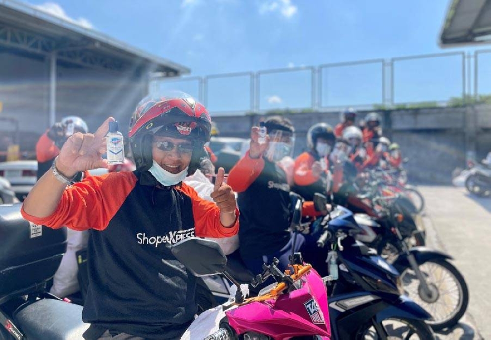 Safeguard teams up with Shopee Xpress riders