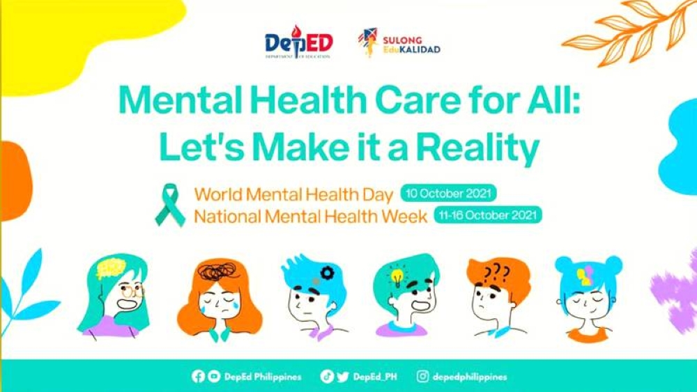 DepEd conducts series of activities on 2021 National Mental Health Week
