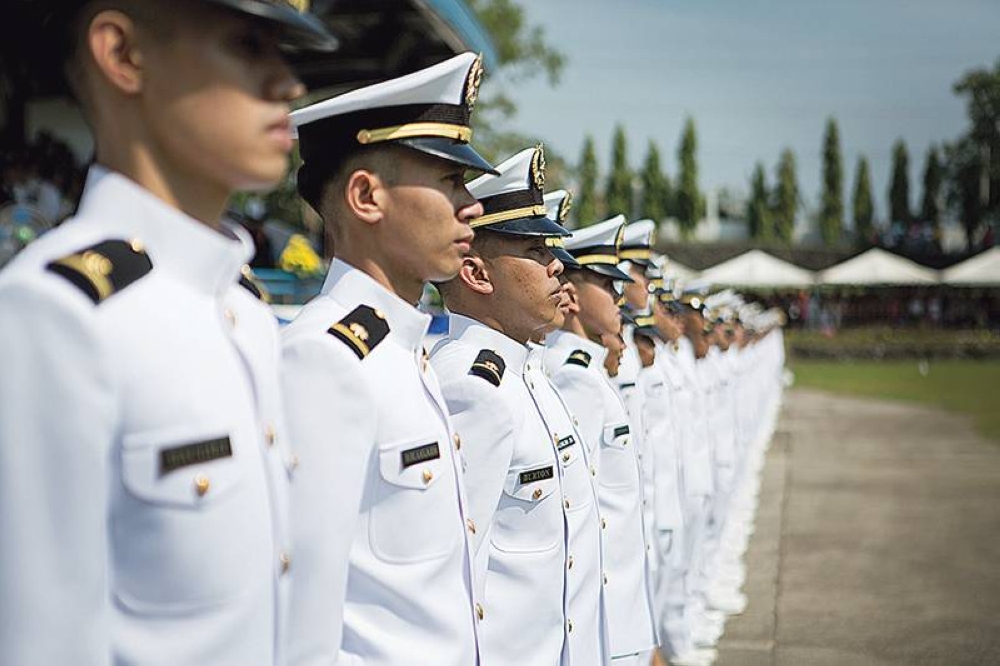 Graduation ceremony of young marine officers from the Maritime Academy of Asia and the Pacific (MAAP) in Kamaya  Point, the  12th of  December  2014 CONTRUBUTED  PHOTO