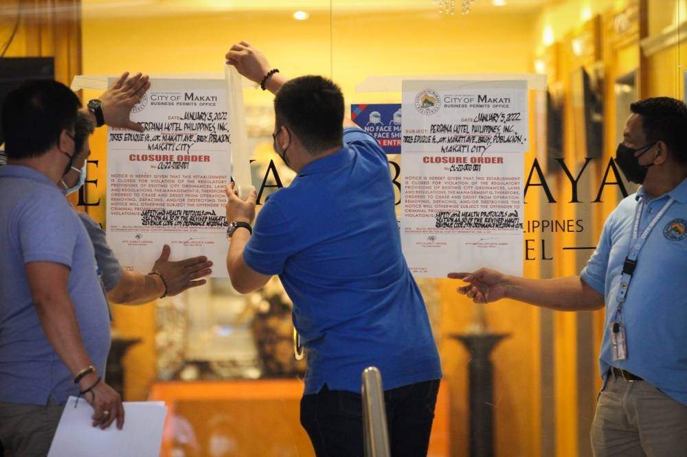 Closure Order Mayor Makati shuts down Berjaya | The Manila Times