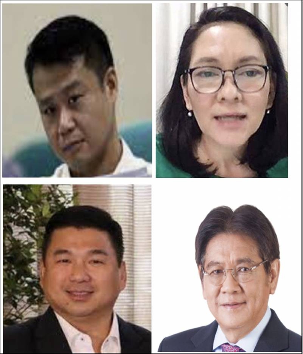  The characters: Senators  Gatchalian and Hontiveros who want government to stop the sale of Malampaya consortium shares to Chinese Filipino tycoon Uy (lower left), which would allow Indonesian oligarch Salim (lower right) to purchase it instead.