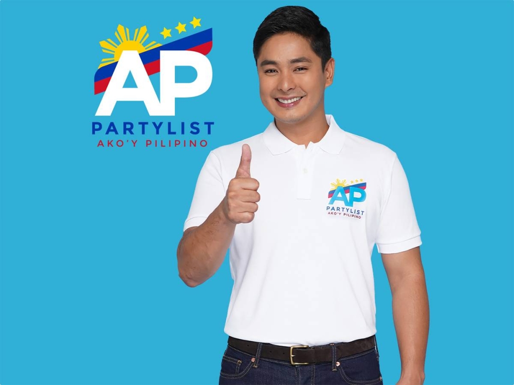 Coco Martin endorses a new party-list AP Partylist #AkoyPilipino on February 25. CONTRIBUTED PHOTO