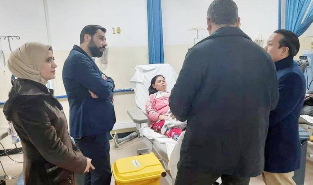 M. Ahmed rend visite à un OFW hospitalisé