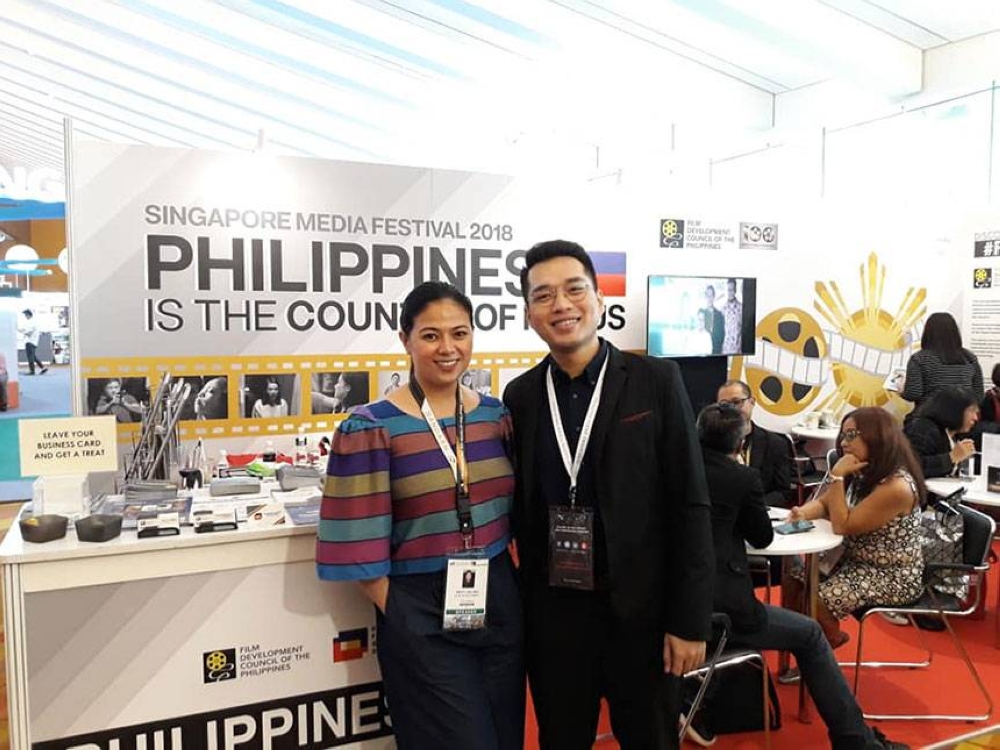 FDCP Chairperson Liza Diño-Seguerra with director Carlo Enciso Catu, festival director of Cinema Culinarya 2022.