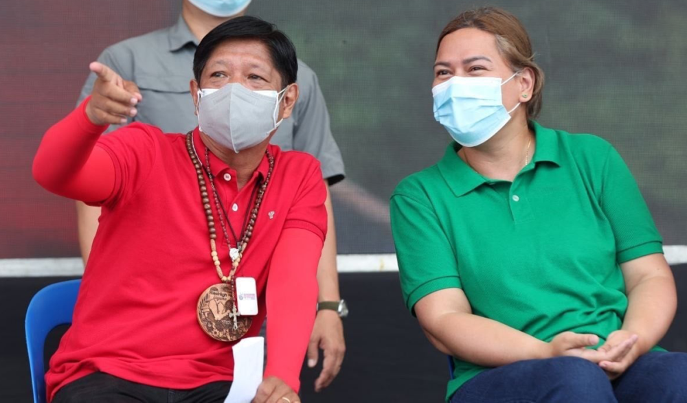 Tandem of former senator Ferdinand 'Bongbong' Marcos Jr. and Davao City Mayor Sara Duterte-Carpio. Contributed Photo