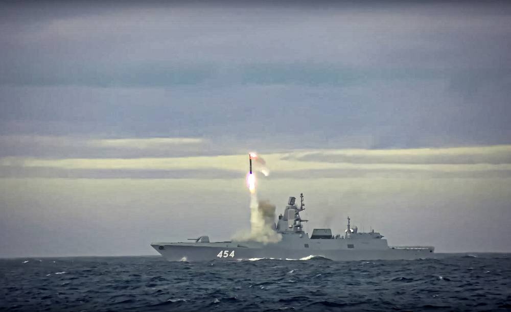 Rusia prueba su último misil hipersónico de circón