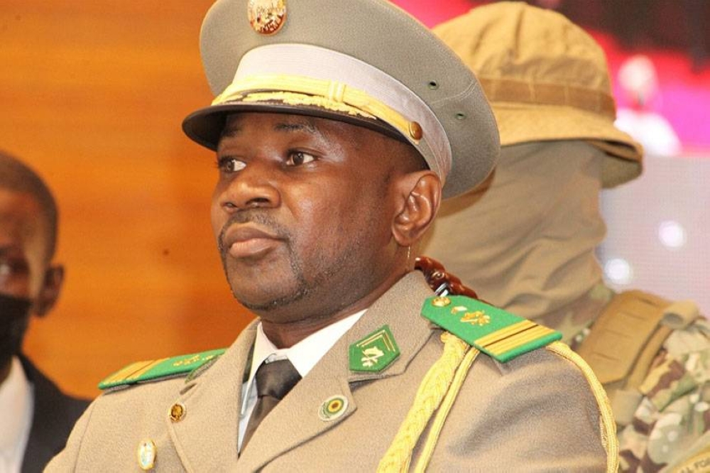 TAKING CONTROL This June 7, 2021 file photo shows Col. Assimi Goita during his swearing-in ceremony as Mali’s transitional president in the capital Bamako. XINHUA PHOTO