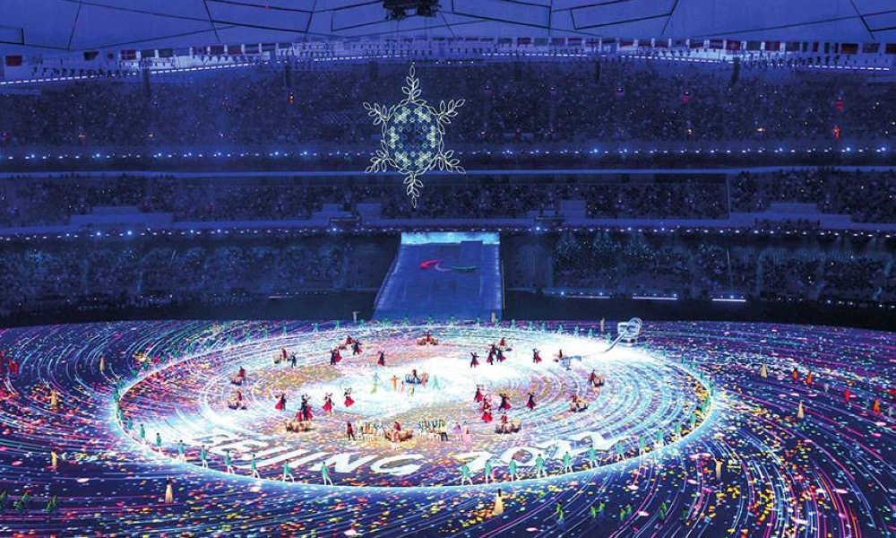 This March 13, 2022 file photo shows performers during the closing ceremony of the Beijing 2022 Paralympic Winter Games at the National Stadium in Beijing. GLOBAL TIMES PHOTO