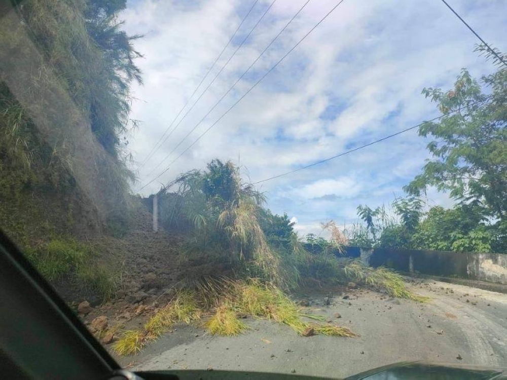 LEVELLED TO THE GROUND The 7.0 magnitude earthquake in Abra on Wednesday, July 27, 2022 leveled homes and buildings and rendered roads impassable in nearby Benguet as shown in these photos. PHOTOS COURTESY OF BENGUET REP. ERIC YAP