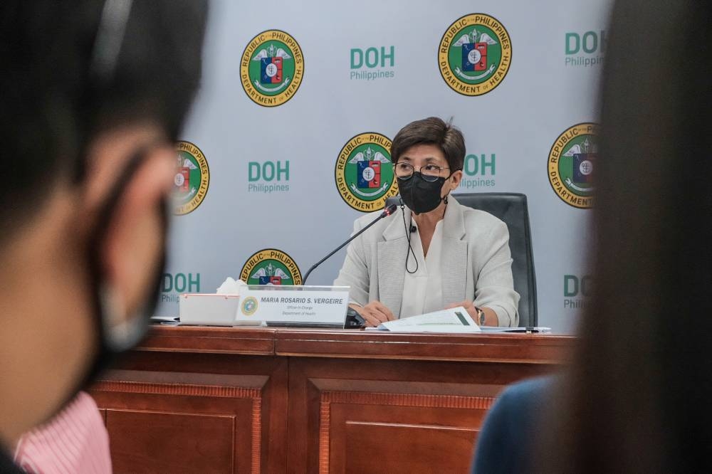 DoH Officer in Charge Maria Rosario Vergeire. PHOTO BY JOHN RYAN BALDEMOR