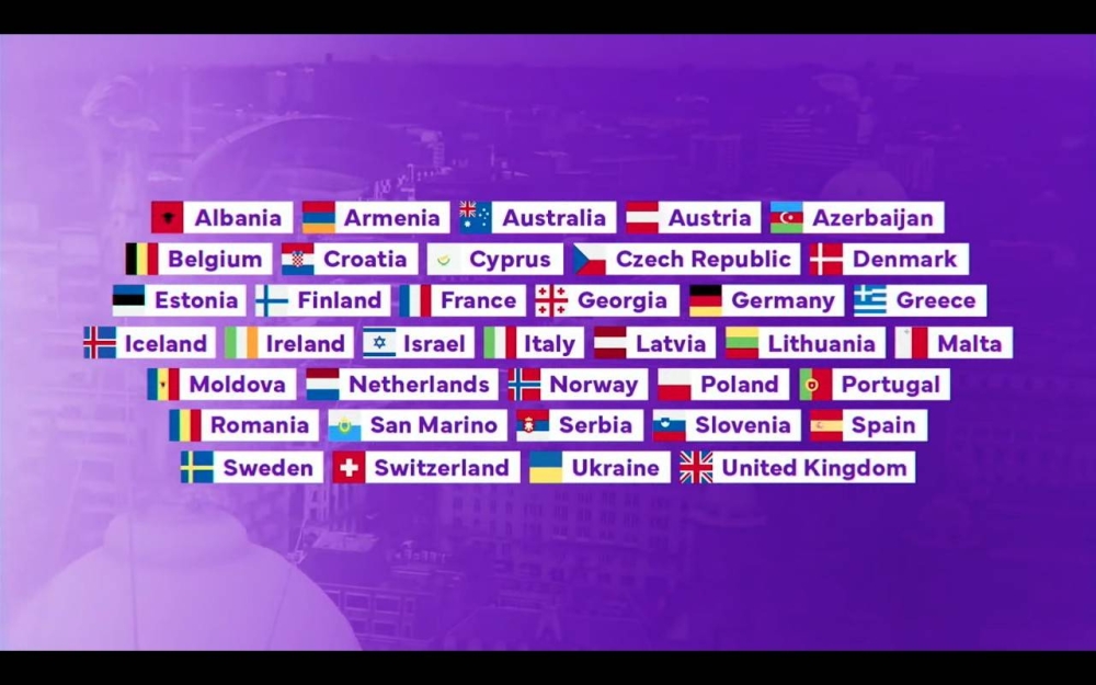 37 países participam da Eurovisão 2023