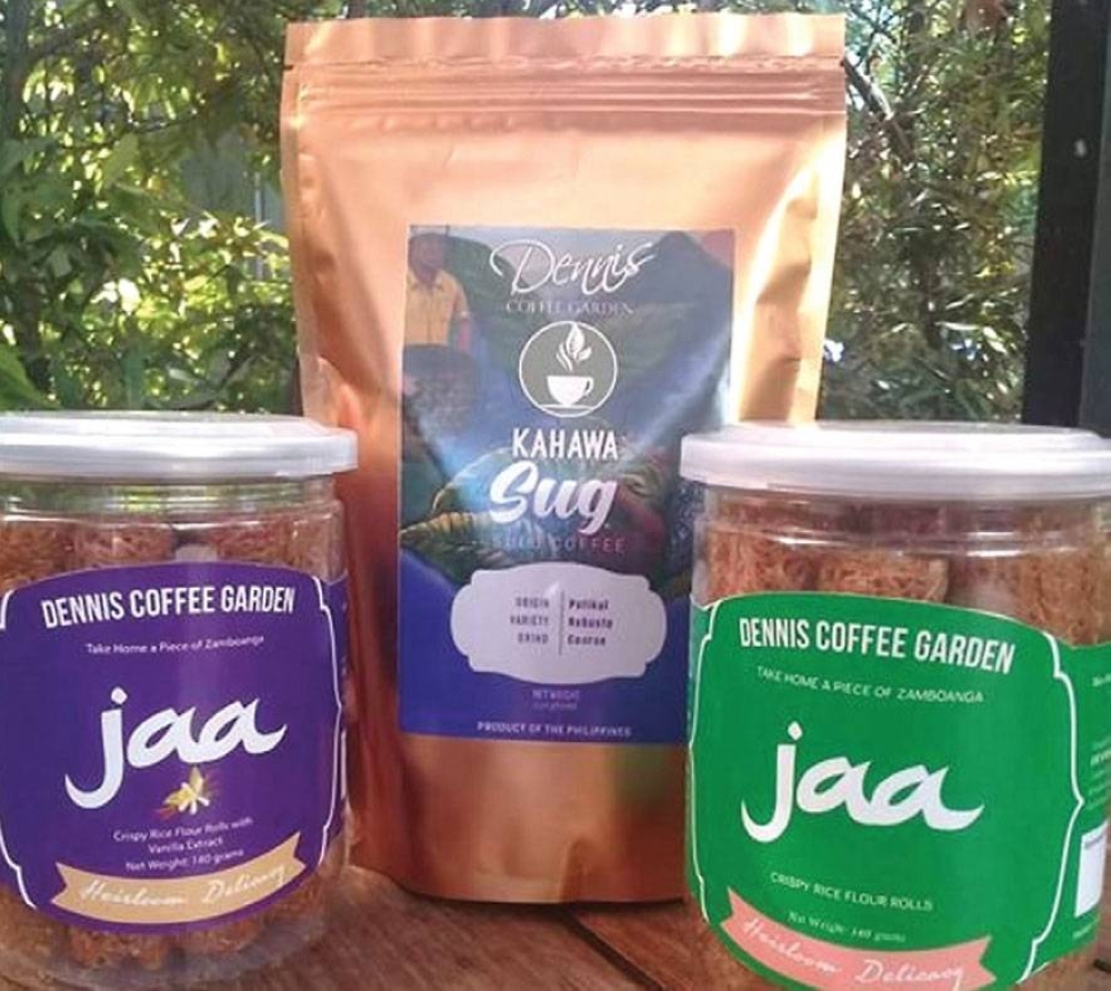 Kahawa Sug and Jaa crispy rice rolls, in original and vanilla flavors, are some of the products of the booming coffee business in Sulu. CONTRIBUTED PHOTO