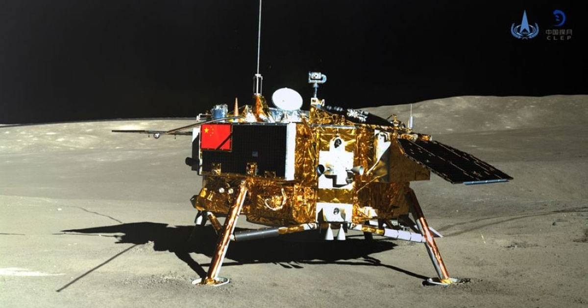 NEW EXPLORATION GOALS Photo taken by the rover Yutu-2 (Jade Rabbit-2) on Jan. 11, 2019, shows the lander of the Chang’e-4 probe. The China National Space Administration (CNSA) on Thursday, Nov. 24, 2022, revealed the international payloads that will piggyback on the Chang’e-6 lunar exploration mission, and announced another call for international payload proposals for the Chang’e-7 mission. XINHUA/CNSA