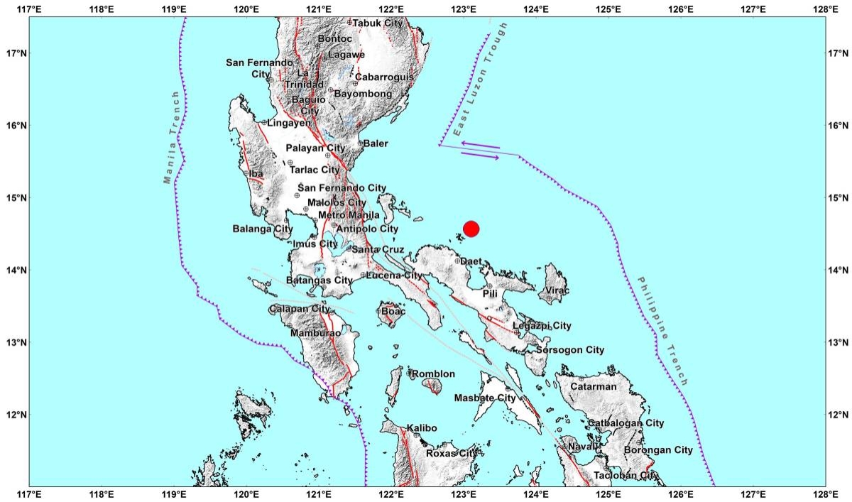 Magnitude 5.3 earthquake hits Camarines Norte