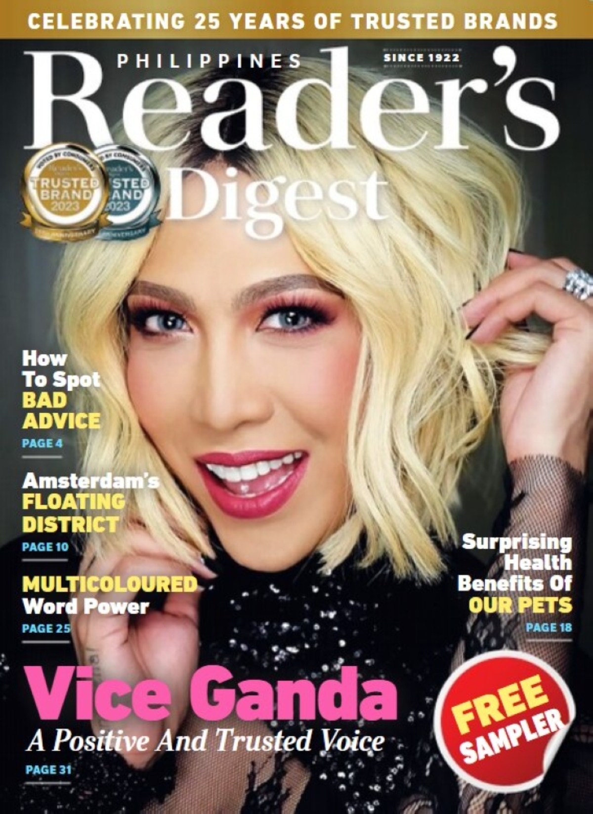 Vice Ganda on the cover of 'Reader's Digest again