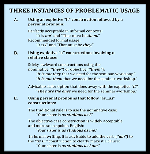 Dealing with problematic pronoun usage – 1