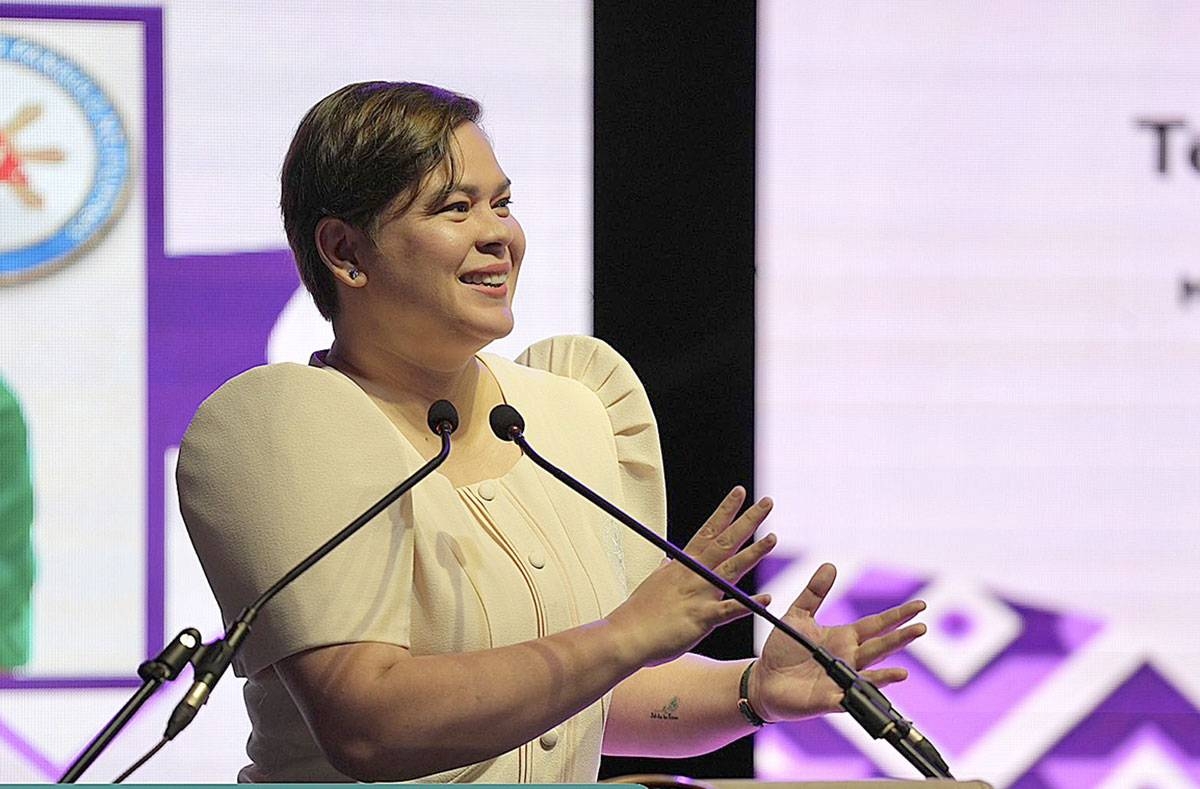 Standing up for women Vice President Sara Duterte at the celebration of International Women’s Day and National Women’s Month at SM Aura on Wednesday, March 8, 2023. Contributed photo
