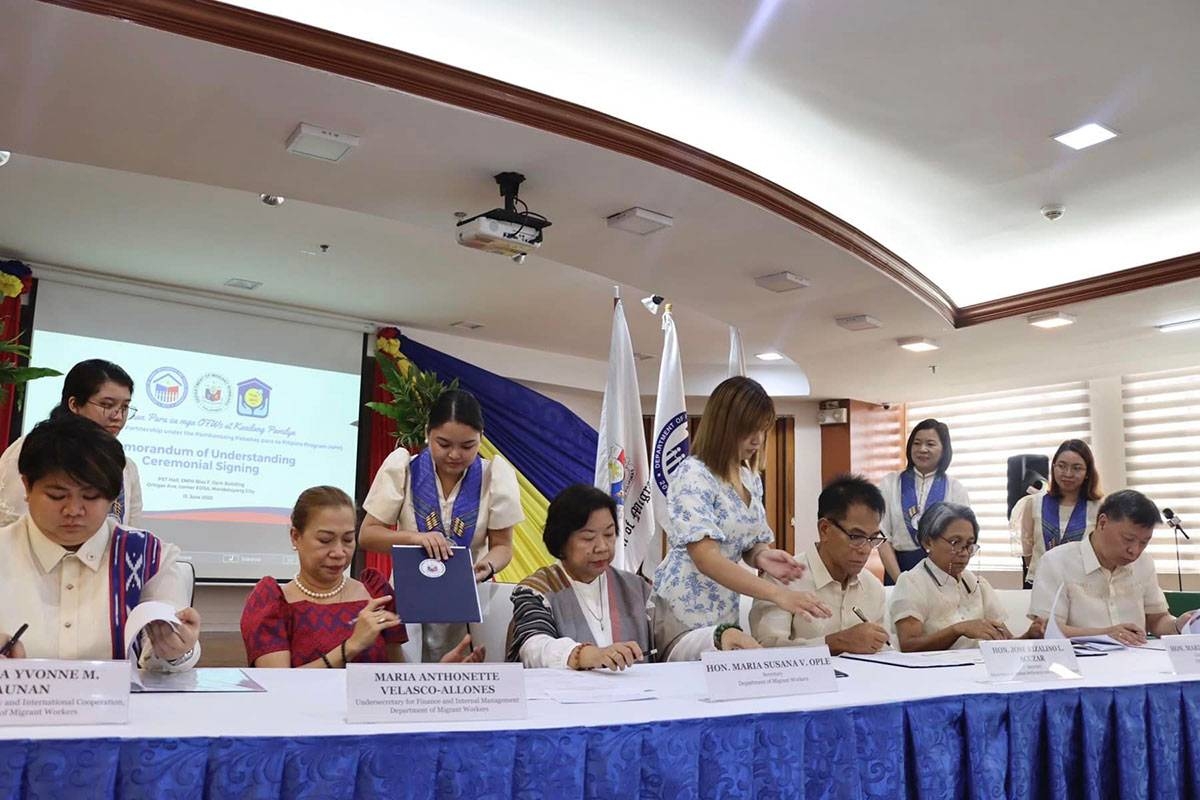 3 agencies sign agreement on low-cost housing for OFWs - Vimarsana News