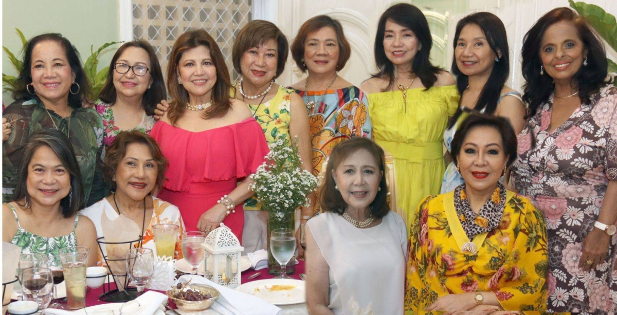 Emmy Garon, Soc Bautista, Emmy Gonzales, Clare Tan, Lizzete Llim, Beging Soriano, Becky Bucad (seated) Tere Enerio, Dee Puzon, Maricris Heras and Gyngyn Ponce 