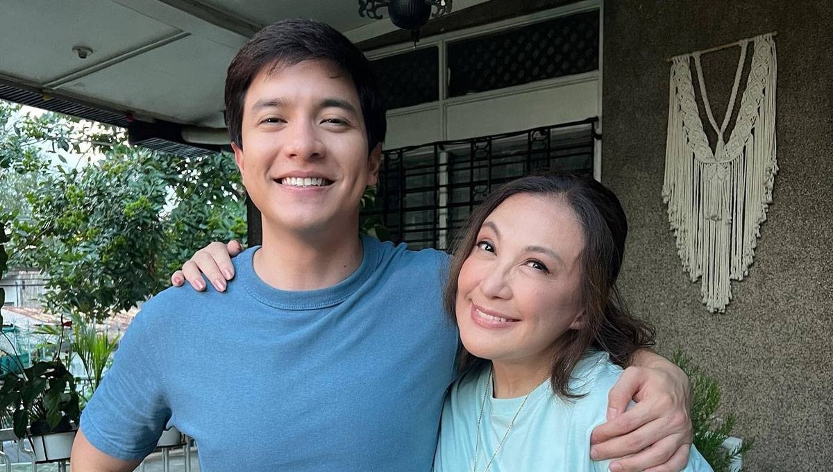Sharon Cuneta and Alden Richards on the set of ‘A Mother and Son’s Story.’ INSTAGRAM PHOTO/REALLYSHARONCUNETA