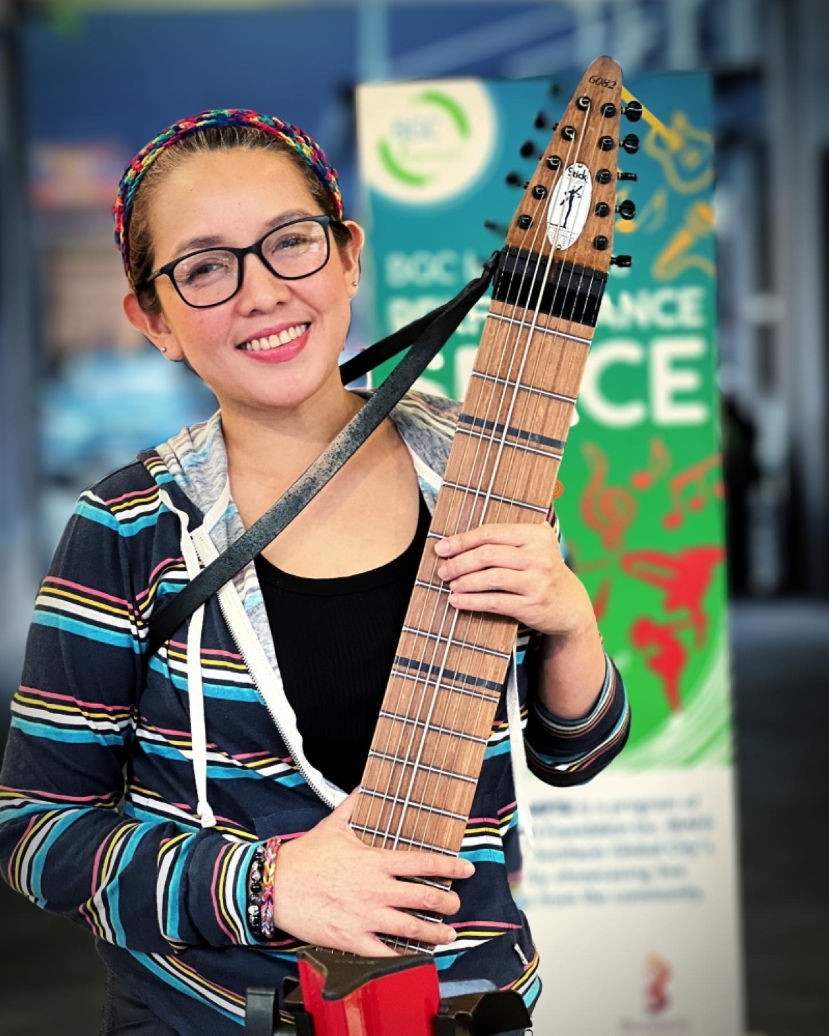 Singer-songwriter and Chapman Stick player Abby Clutario INSTAGRAM PHOTO
