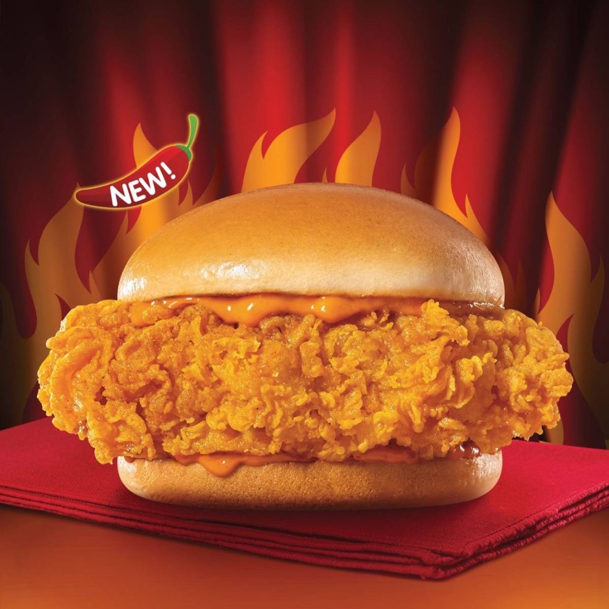 Calling all spicy lovers — the Jollibee spicy chicken sandwich has arrived.