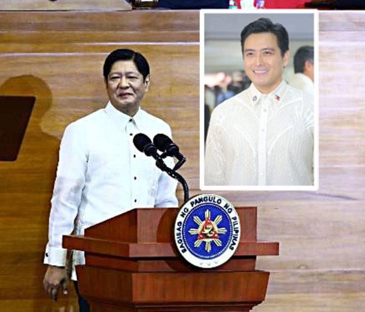 PBBM AND ALFRED VARGAS Best in barong. Besides the man of the hour, of course, President Bongbong Marcos, who wears the nation’s esteemed Barong Tagalog like a leader should – tailor-fit with sans a crease and with dignity and pride – The Manila Times Lifestyle nominates Quezon City 5th District Councilor Alfred Vargas as a close second for (remove this Best in Barong) in his pristine Francis Libiran, classic-cut trousers and Marikina- made footwear by Bucroe Shoes.PHOTO BY MIKE ALQUINTO, INSTAGRAM PHOTO/ALFREDVARGAS
