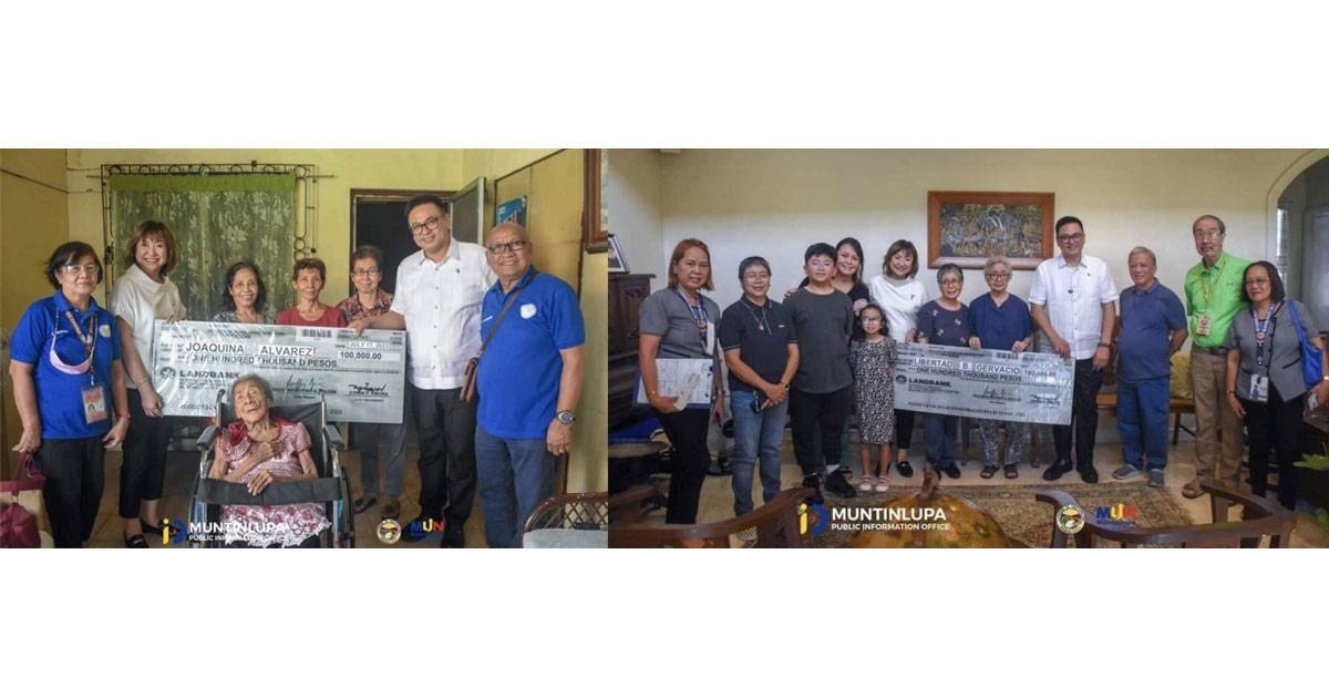 Muntinlupa lauds 2 new centenarians | The Manila Times - Vimarsana News