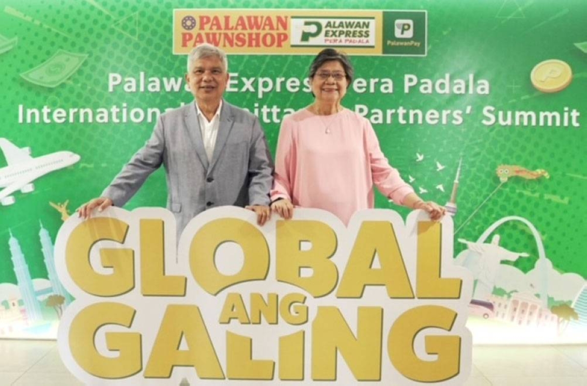 Palawan Pawnshop Group founders Bobby Castro, Chief Executive Officer and Angelita Castro, Deputy Chief Executive Officer