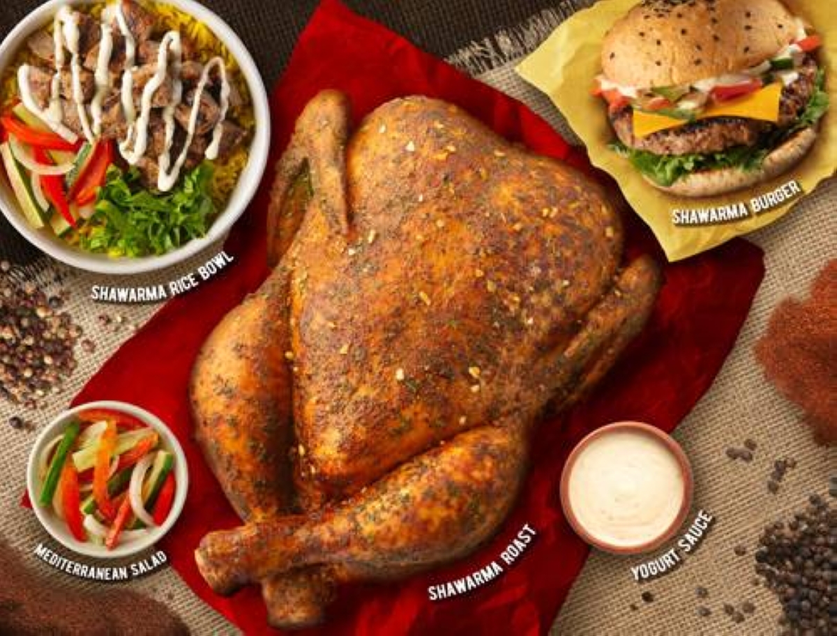 Kenny Rogers Roasters' all-new shawarma selections.