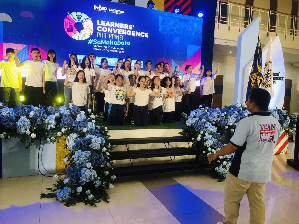 Performers from Infant Jesus Academy rehearse on Saturday, July 29, ahead of the July 30 opening program of the Learners' Convergence Philippines 2023 at the Marikina Convention Center in Marikina City. Around 1,800 student leaders from all over the country will take part in the event that will culminate on Thursday, August 3. PHOTO BY FREDERICK NASIAD