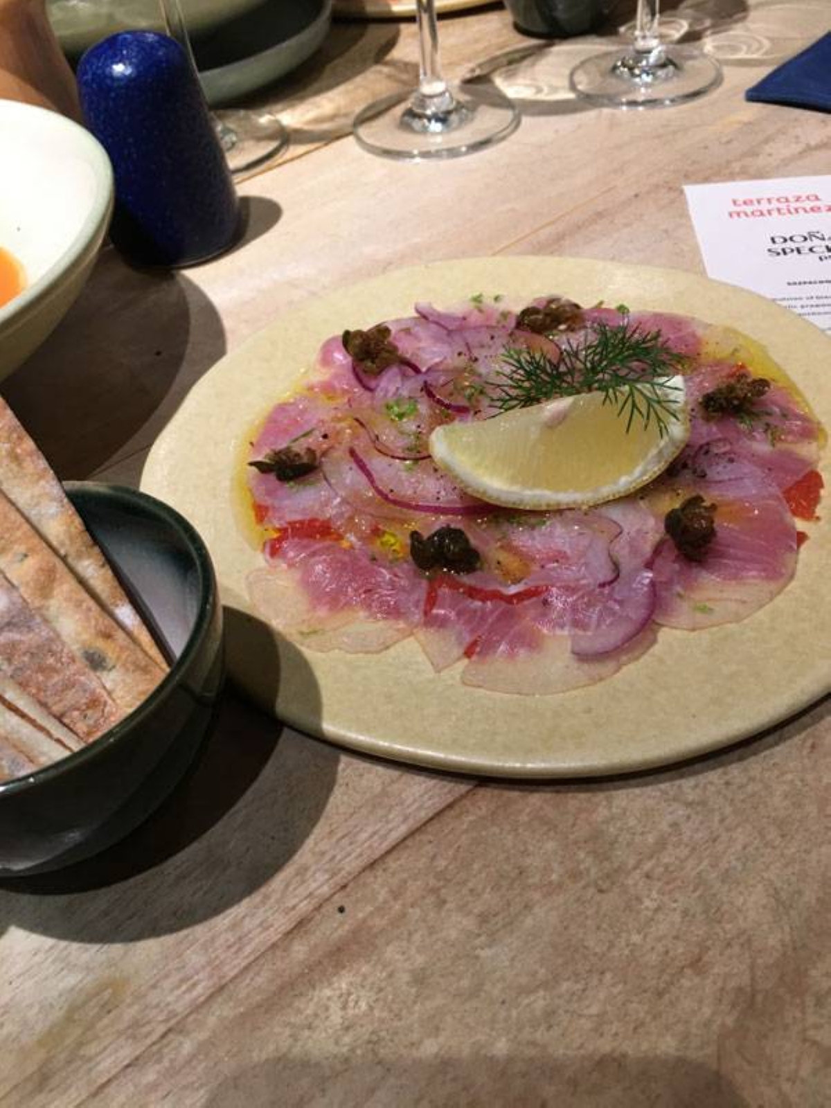 Cured Snapper Carpaccio