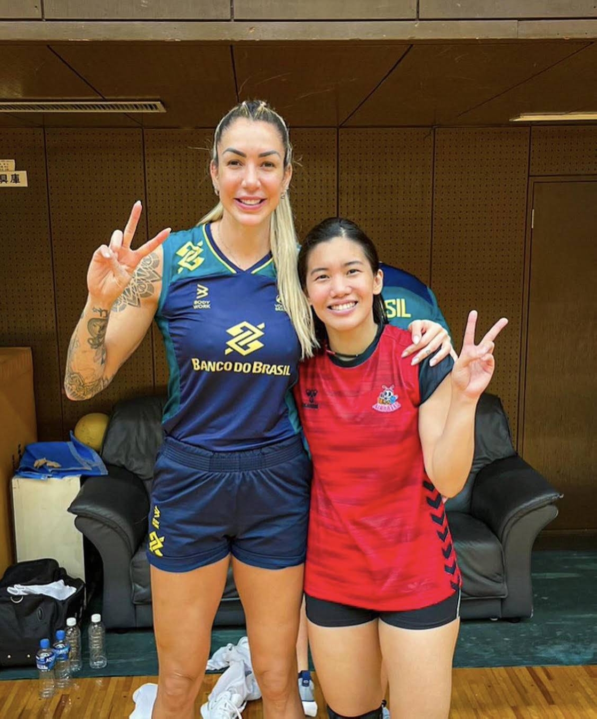 Brazilian legend Thaisa Menezes (left) and Jia Morado PHOTO FROM MORADO’S IG