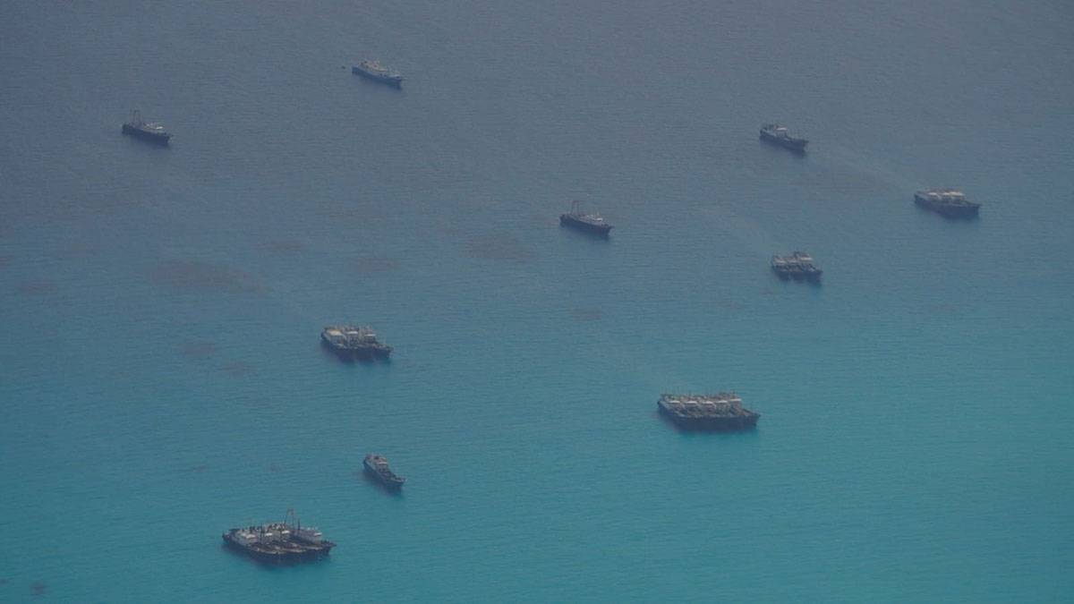 CLOSE to 30 Chinese fishing vessels (CFVs) have been massing at several locations in the West Philippine Sea (WPS). Photos from Western Command Armed Forces of the Philippines FB 