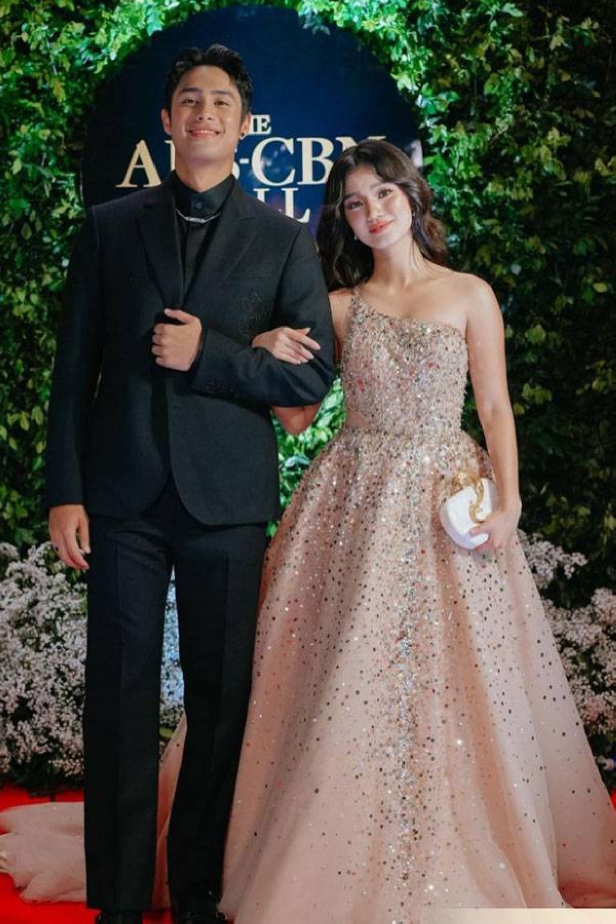 Belle Mariano in Michael Leyva with her on-screen partner Donny Pangilinan.