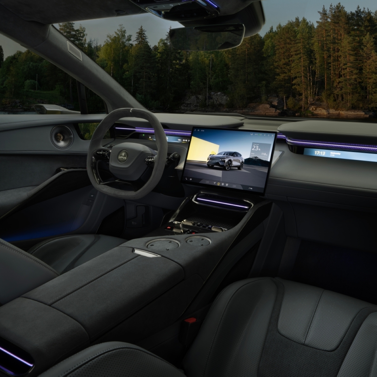 n The Eletre has a digital cockpit that uses cutting-edge technology to enhance the driving experience.