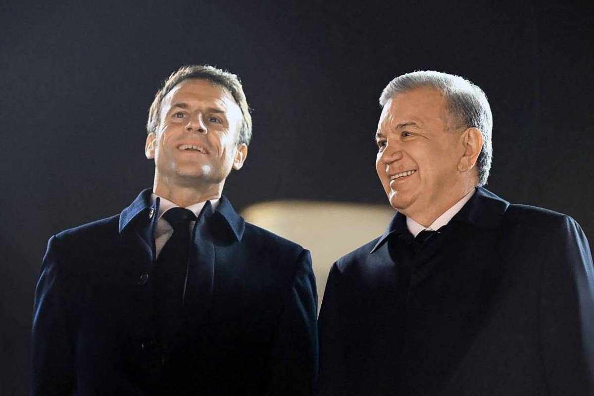France's Macron arrives in Uzbekistan | The Manila Times - Vimarsana News
