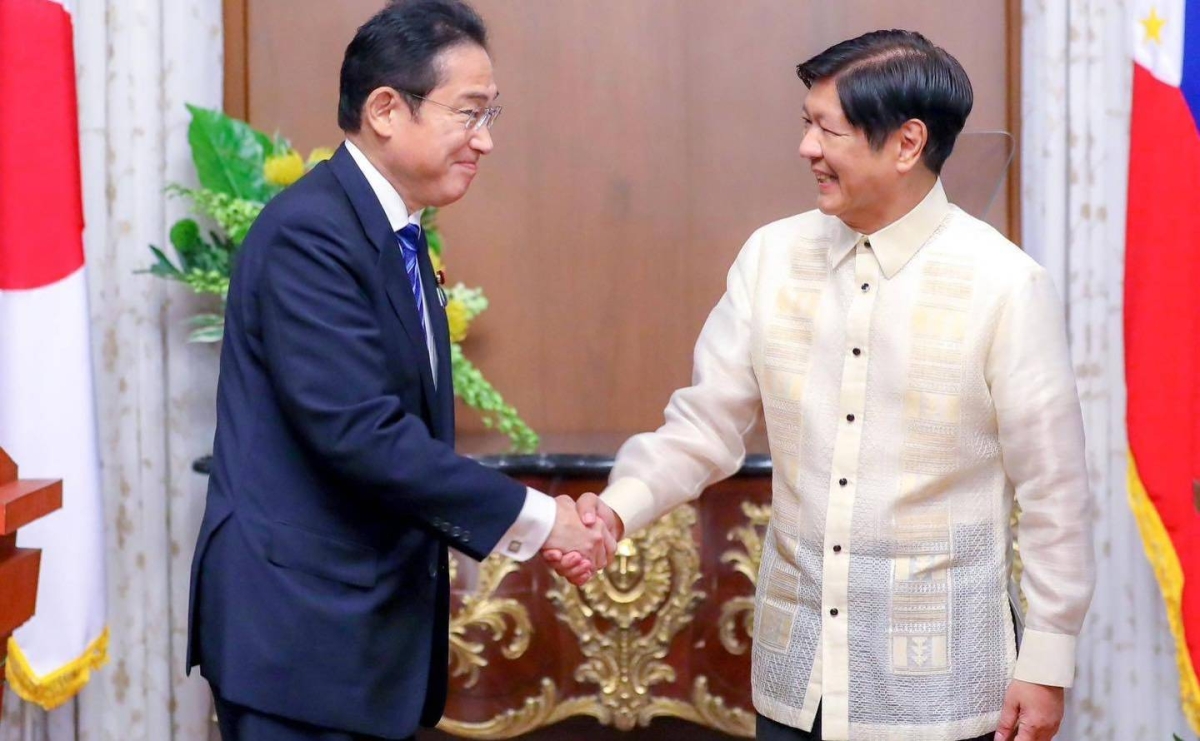 President Ferdinand Romualdez Marcos Jr. and Japanese Prime Minister Fumio Kishida oversee the exchange of key agreements between the two countries and deliver joint press statements on Friday, November 03, 2023. Photos by Yummie Dingding/ PPA POOL
