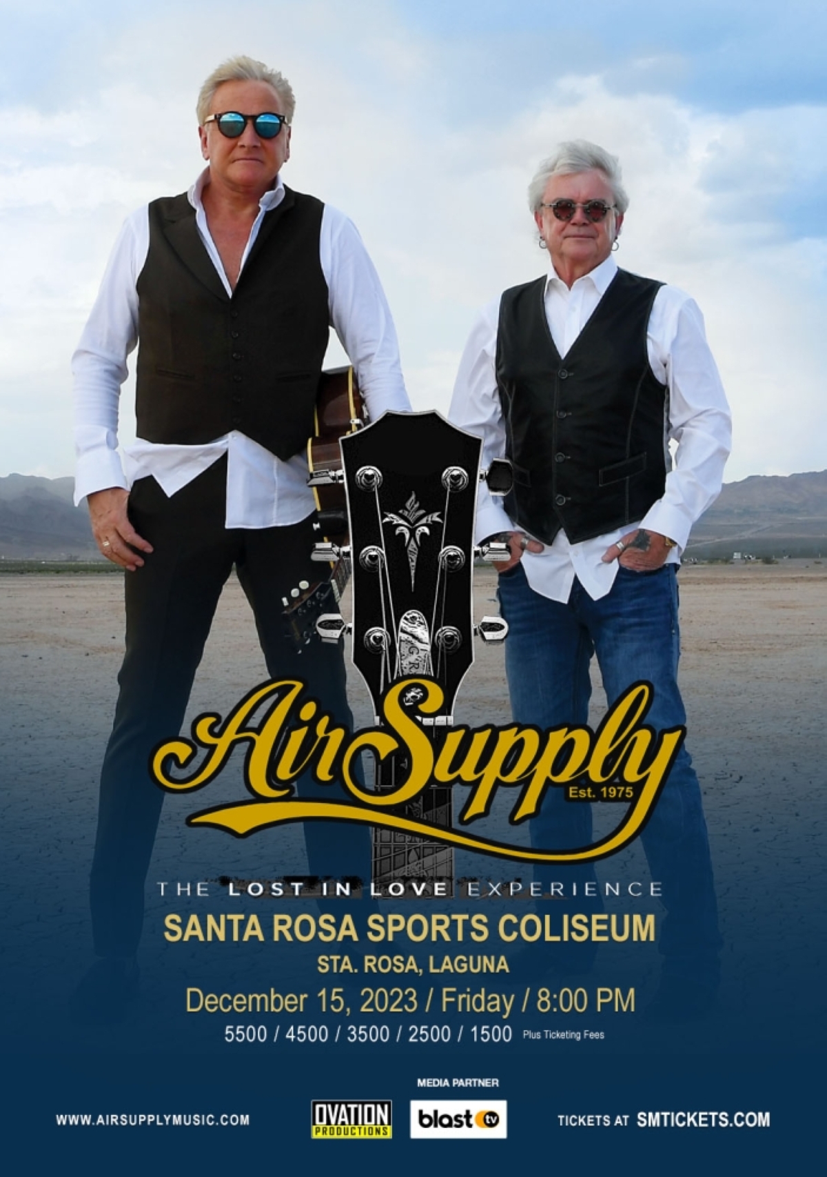 Air Supply’s ‘The Lost in Love Experience 2023’ is in Laguna on Dec. 15, 2023. CONTRIBUTED POSTER