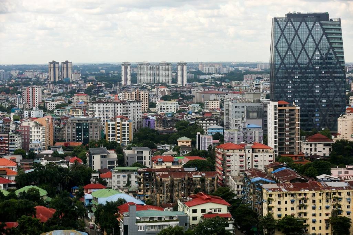 CITY AT CALM A view of the city of Yangon, central Myanmar on Sept. 2, 2022. XINHUA FILE PHOTO