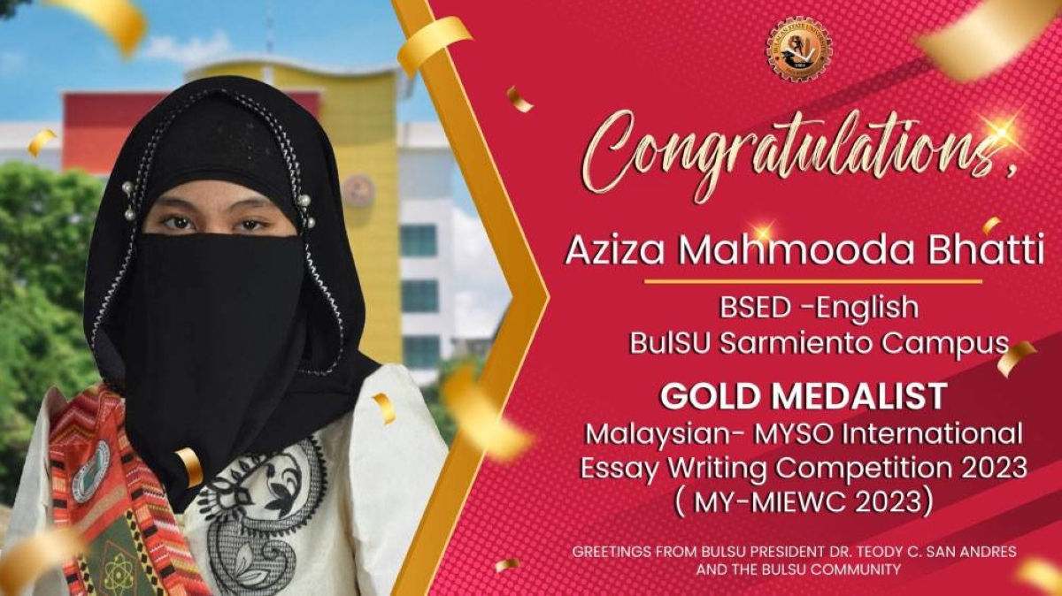 BulSU student wins Malaysian essay writing contest - Vimarsana News