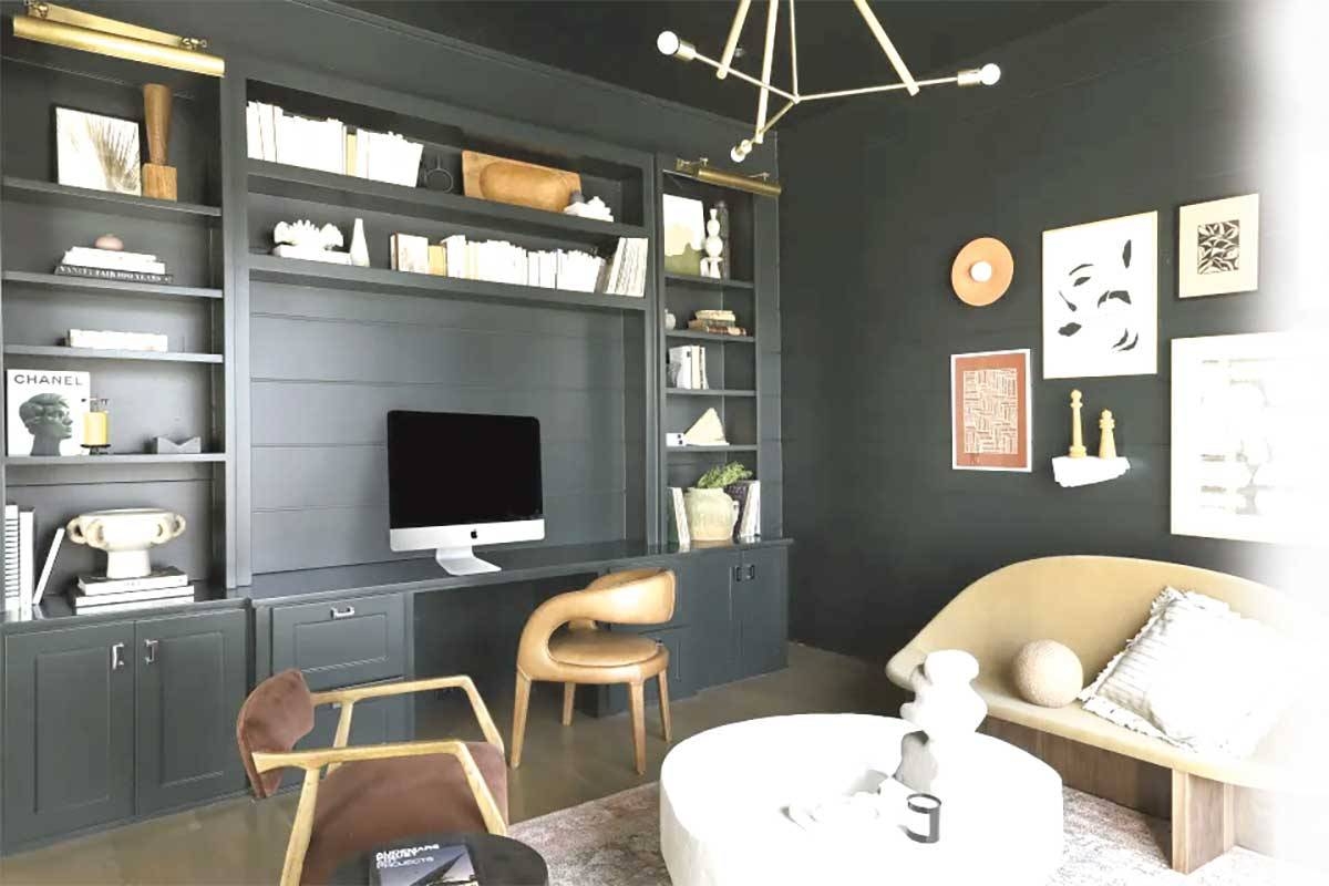 Darker paints create cozy, more welcoming rooms