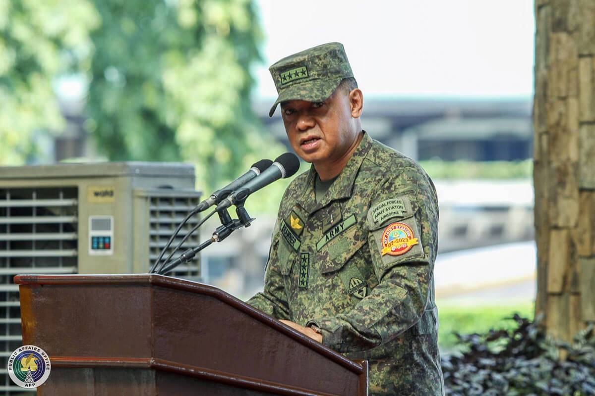 General Romeo Brawner Jr, Chief of Staff of the Armed Forces of the Philippines (Photo by TSg Obinque/PAOAFP)