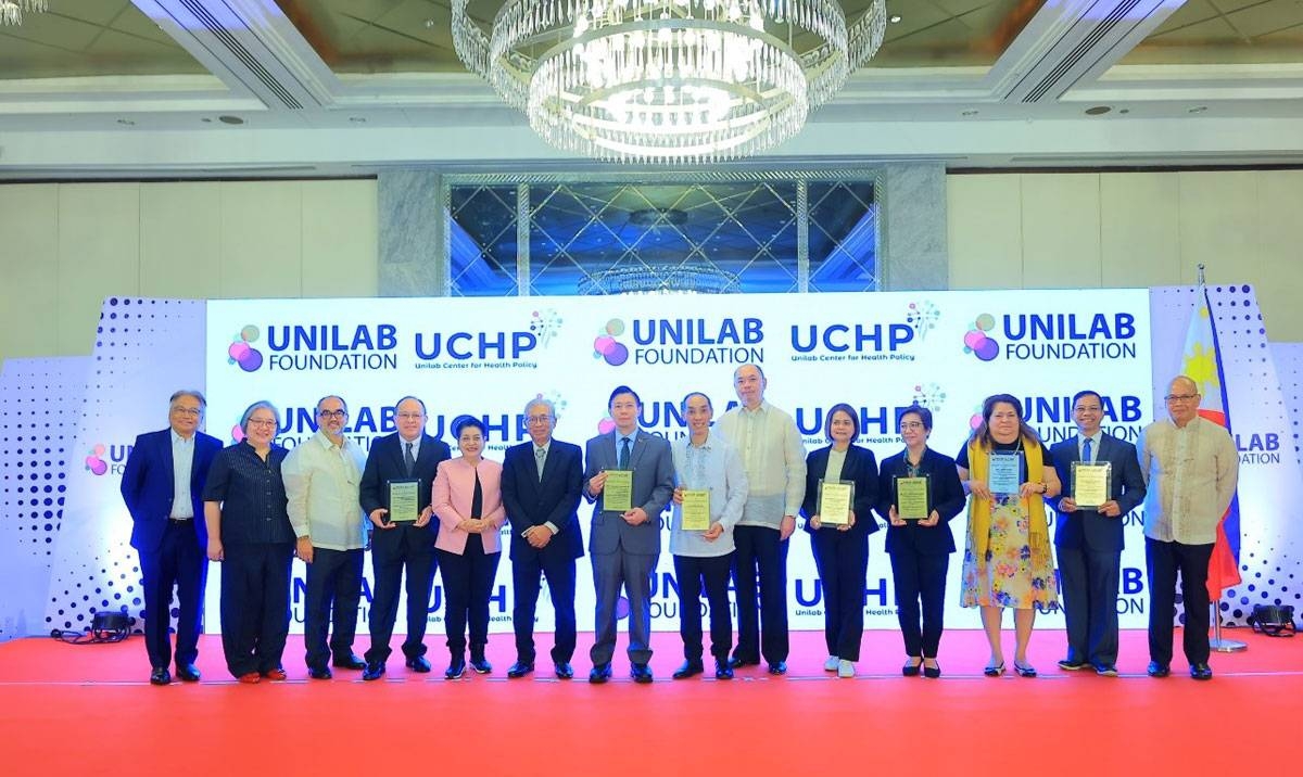 The launch of UCHP was attended by officers of UCHP, its advisory council and guests who delivered solidarity messages: (from left) Dr. Leopoldo Vega, former DOH undersecretary and chief of staff; Dr. Maria Eufemia Yap, associate dean of Ateneo School of Medicine and Public Health; Clinton Campos Hess, president, Unilab Foundation; Dr. Godofredo Jose Hizon, medical specialist and chief training officer of Jose B. Lingad Memorial General Hospital; Dr. Maria Minerva Calimag, president of Philippine Medical Association; Dr. Enrique Ona, former DOH secretary; Emmanuel Ledesma Jr., president and CEO of Philhealth; Thanh Le, PSM, counsellor for Development, Australian Embassy; Mariano John Tan, vice president of Unilab Foundation; Dr. Rosanna Buccahan, provincial officer II, Province of Bataan; Dr. Lourdes Domingo-Maglinao, dean, UST Faculty of Medicine and Surgery, chief of Neurosurgery in UST Hospital; Carmen “Menchie” Auste, CEO of Cancer Warriors; Dr. Marthony Basco, City Health officer of Valenzuela City; and Ruben John Basa, UCHP Program Director. CONTRIBUTED PHOTO