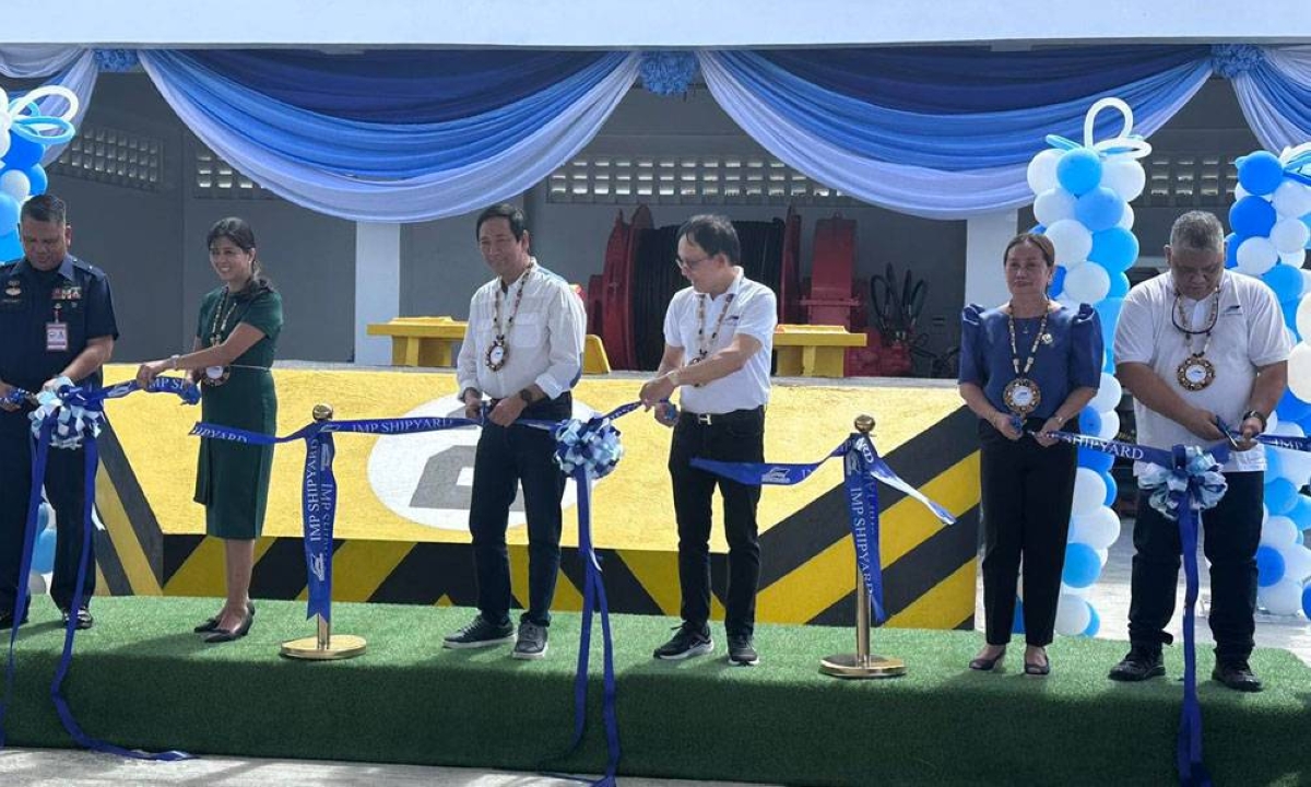 Maritime Industry Authority (Marina) Administrator Sonia Malaluan (2nd from right) attends the inaugural launching of IMP Shipyard and Port Services, incorporated early this year in Albuera, Leyte as a project initiated by its President and Chairman Gaudencio Morales. This initiative, supported by the Marina, the Philippine Merchant Marine Academy, the Board of Investments, the local government units of Albuera town and the Province of Leyte, aligns with the realization of the goals and objectives of the Philippine Development Plan 2023 to 2028 and the Maritime Industry Development Plan. CONTRIBUTED PHOTO