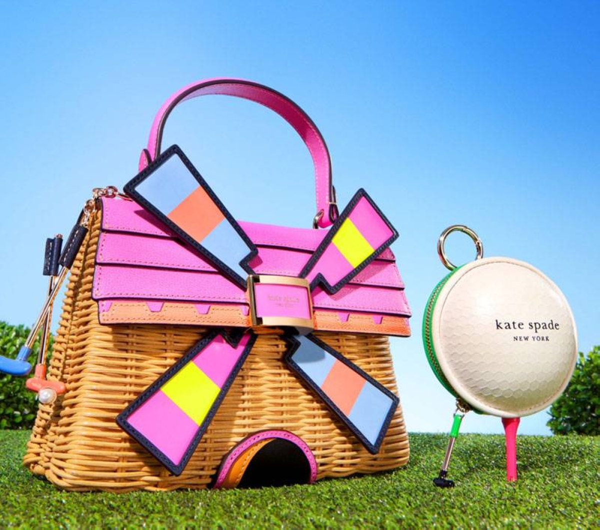 Kate Spade New York embraces golf in its Tee Time novelty collection.
