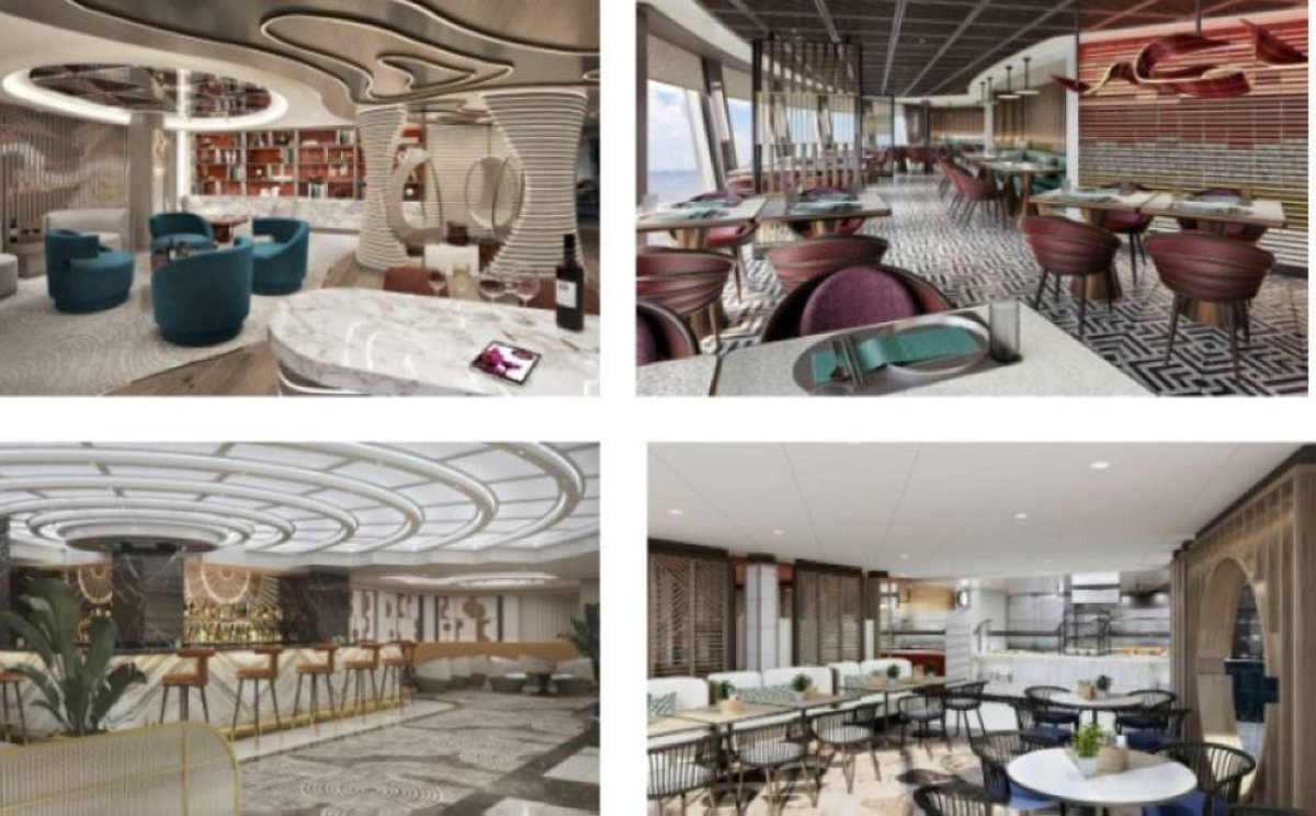 Norwegian Aqua, the first ship in the expanded Prima Plus Class, boasts elevated dining and beverage venues with sophisticated designs. CONTRIBUTED IMAGES