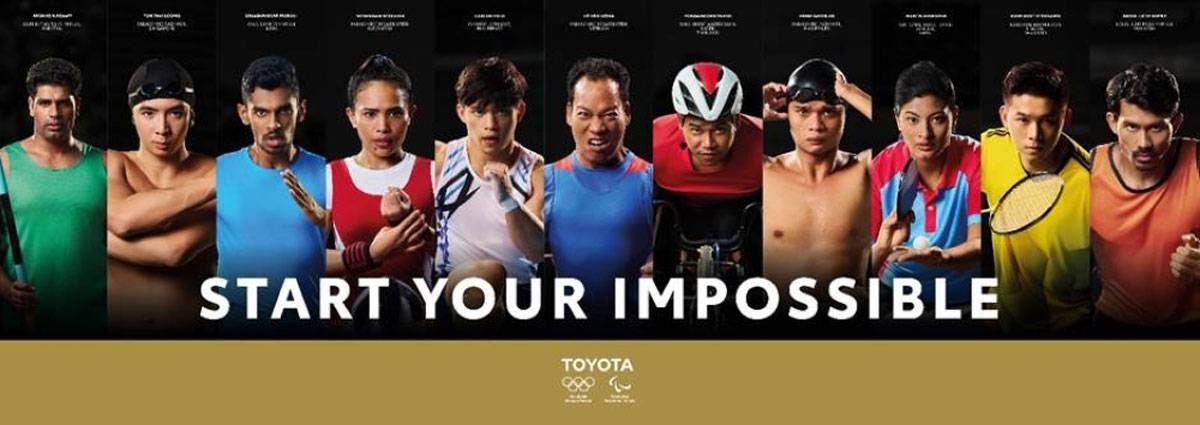 Toyota partners and supports 11 Asian athletes as they take center stage at the Olympic and Paralympic Games Paris 2024. Representing the Philippines are gymnast Carlos Yulo and swimmer Ernie Gawilan. CONTRIBUTED POSTER