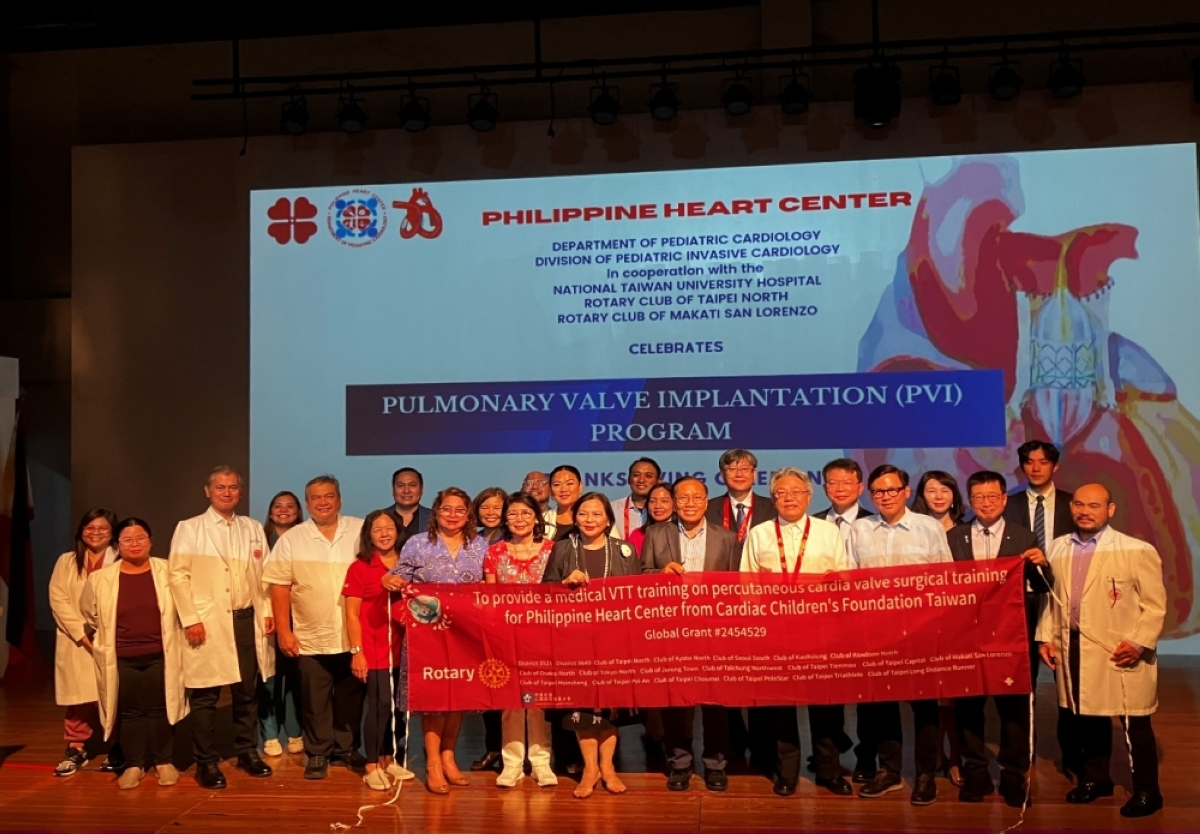 Dr. Jou-Kou Wang, a Taiwanese pediatric cardiac authority, will lead a team to the Philippines to assist in training local physicians under the sponsorship of the Rotary Club. CONTRIBUTED PHOTO